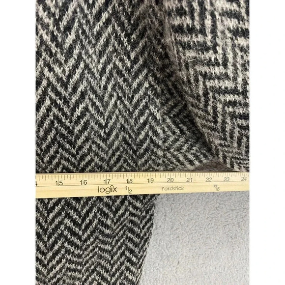 I.B Diffusiuon womens cardigan sweater medium gray black mohair wool blend - Picture 5 of 7